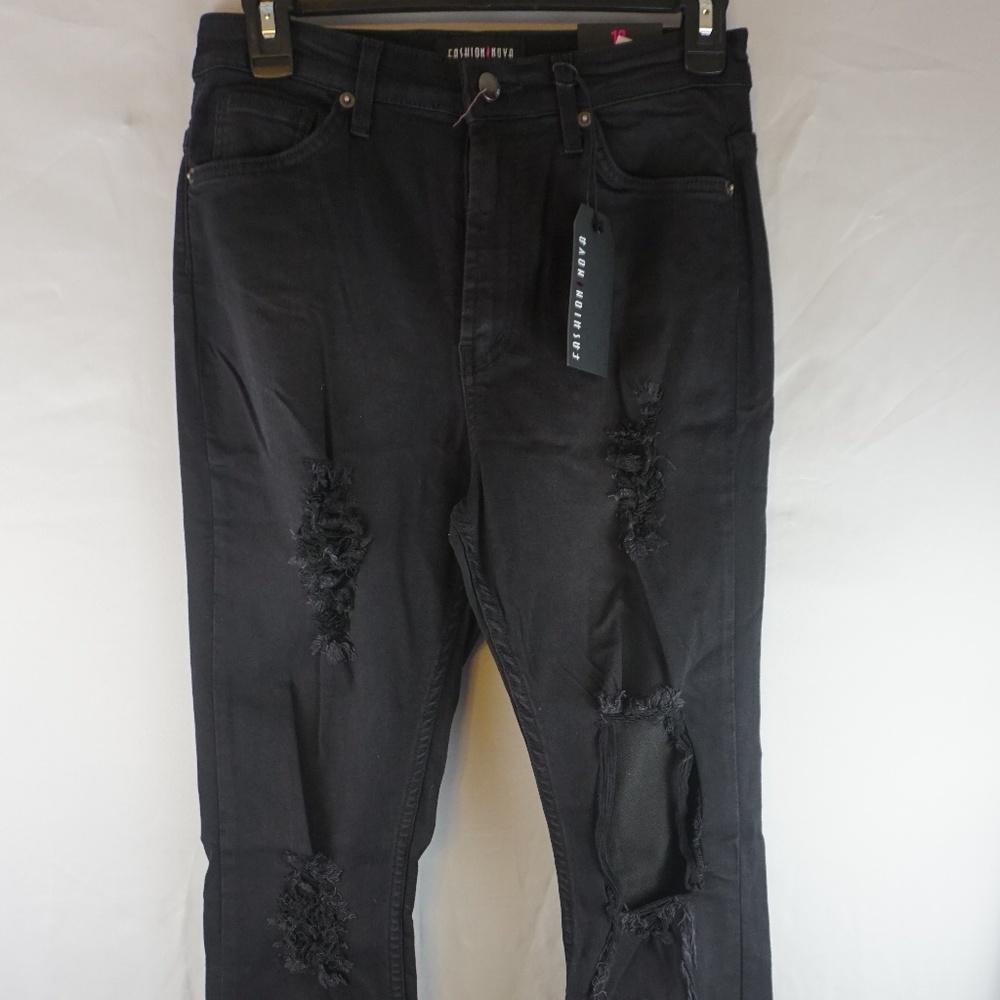 High Waist Skinny Distressed Jeans Size 13 NWT